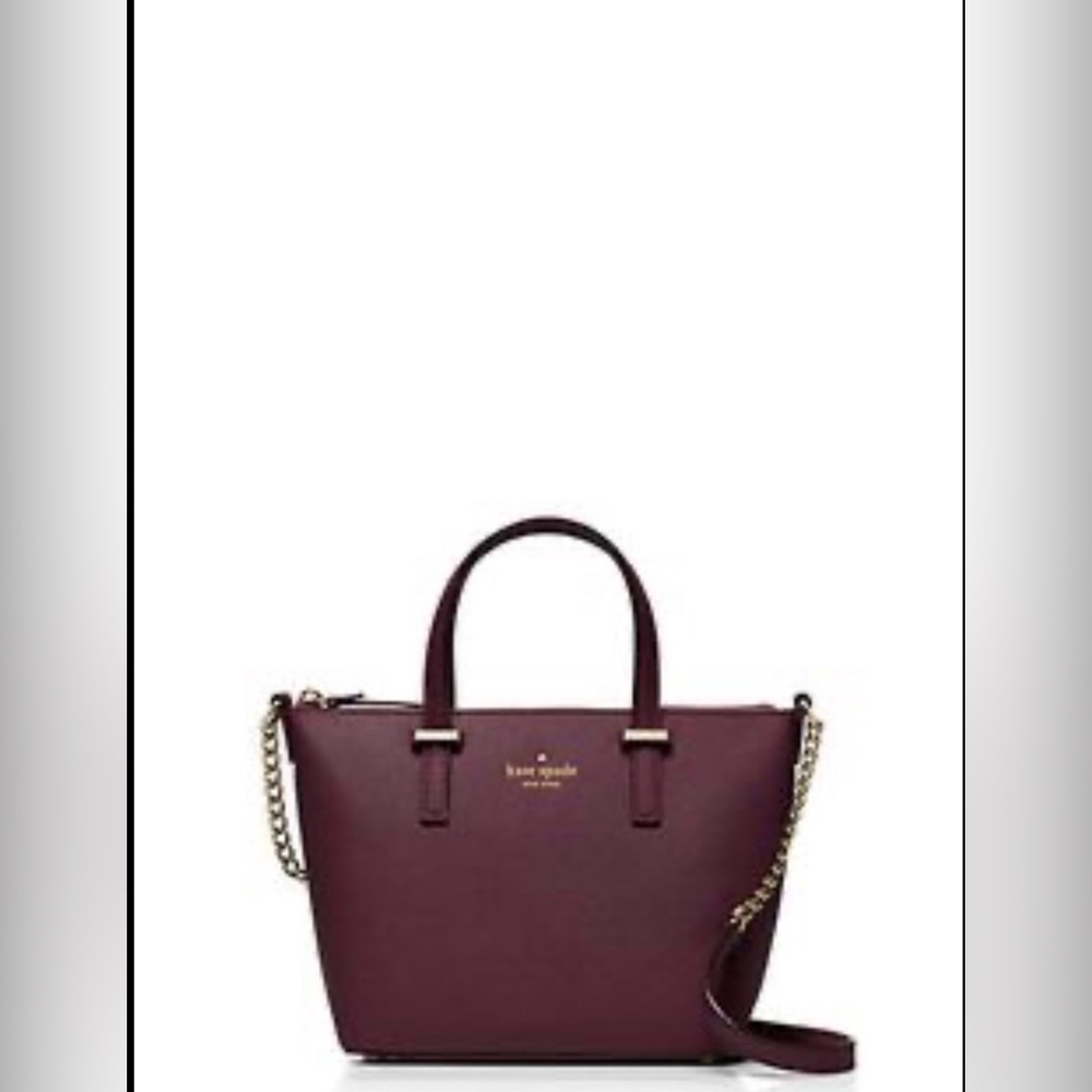 Kate Spade Mulled Wine Saffiano Leather Satchel - Picture 3 of 12